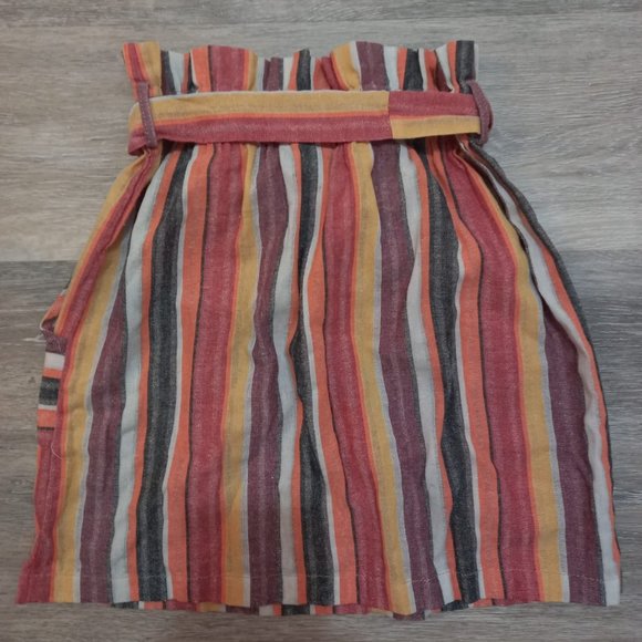 Striped Paperbag Skirt - Picture 2 of 3